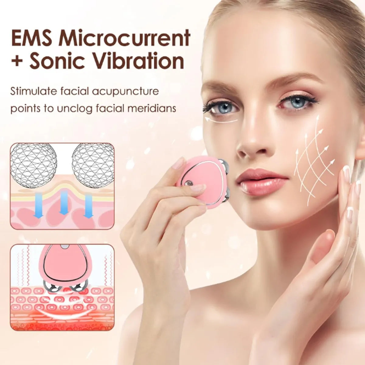 Masajeador Facial Microcorriente Recarga