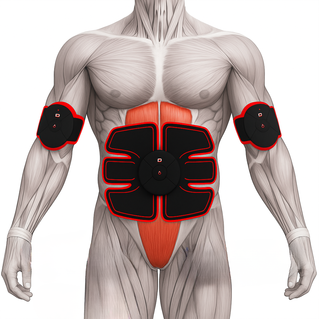 COMBO 3 en 1 ESTIMULADOR ABDOMINAL/BRAZOS/PIERNAS